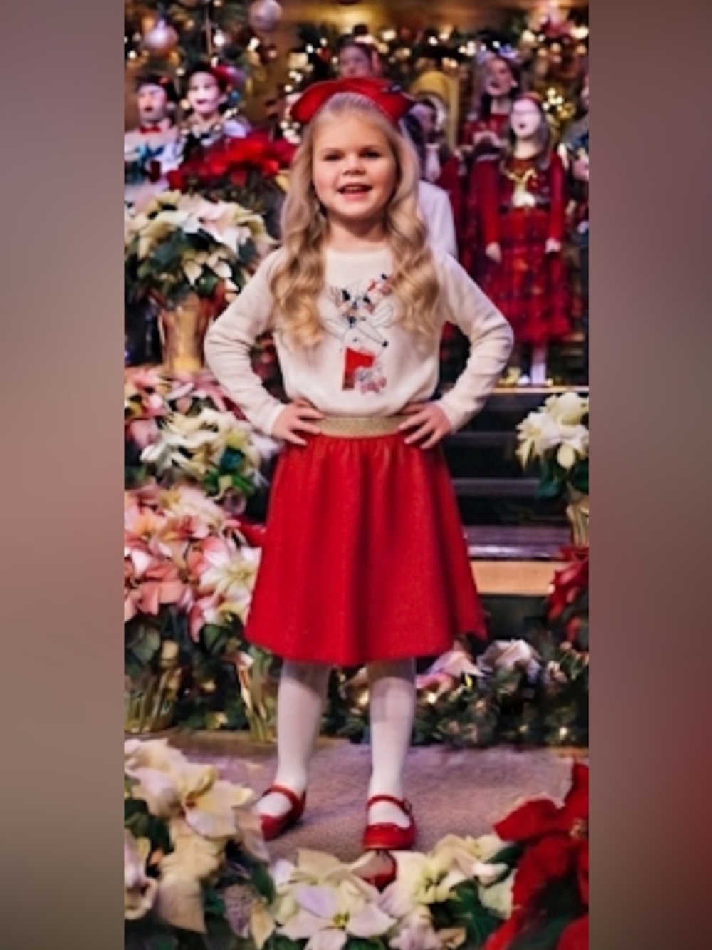 Christmas Holiday Outfit, NWT, Top & Skirt. Girls Size XXL (18)by Holiday Time